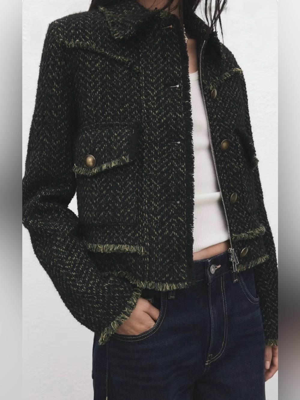 Mango Tweed Jacket - New - Picture 13 of 13